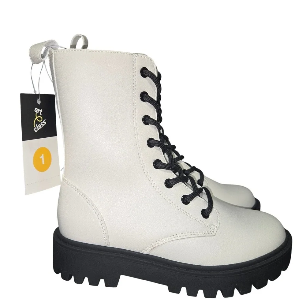 Kids' Khari Lace-up Combat Boots‎ - Art Class 1